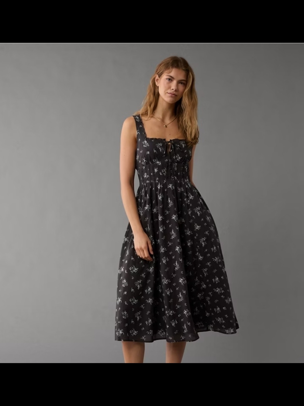 American Eagle Outfitters Corset Tie Dress